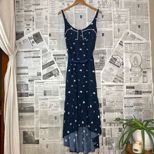 Blue Floral Maxi Dress